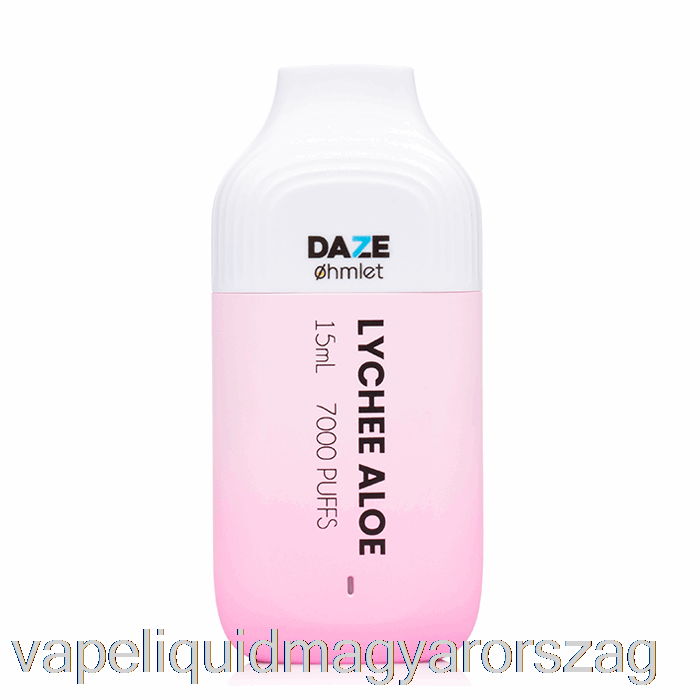 7 Daze Ohmlet 7000 0% Nulla Nikotin Eldobható Licsi Aloe Vape Toll